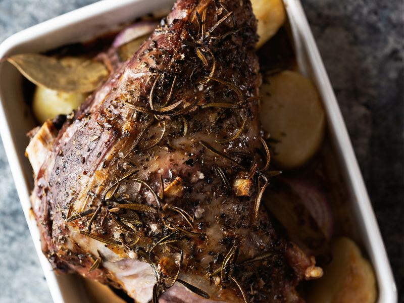 Our easy roast leg of lamb recipe makes a delicious family feast. This succulent dish is the perfect centerpiece for an Easter dinner or Sunday roast.